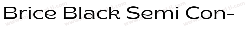 Brice Black Semi Con字体转换